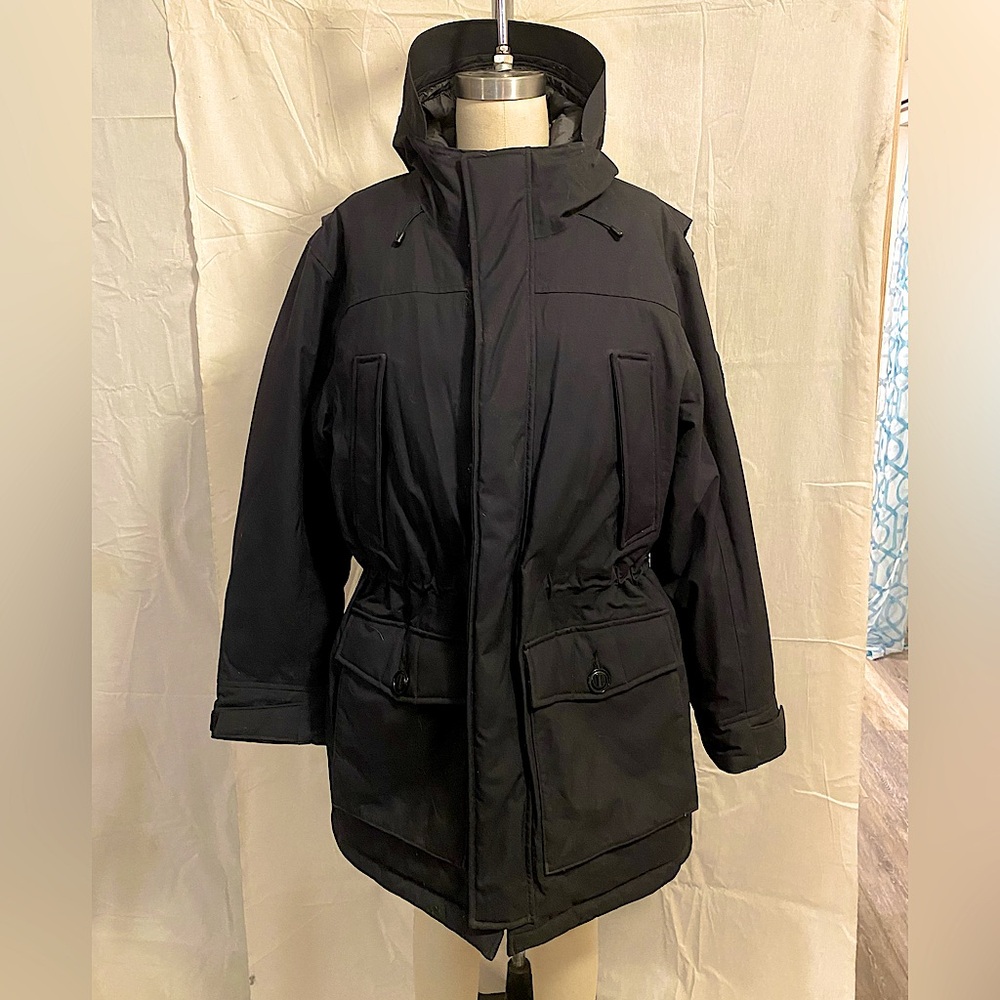 ❌ SOLD❌ Lands End Black Expedition Down Parka Sz L 42-44